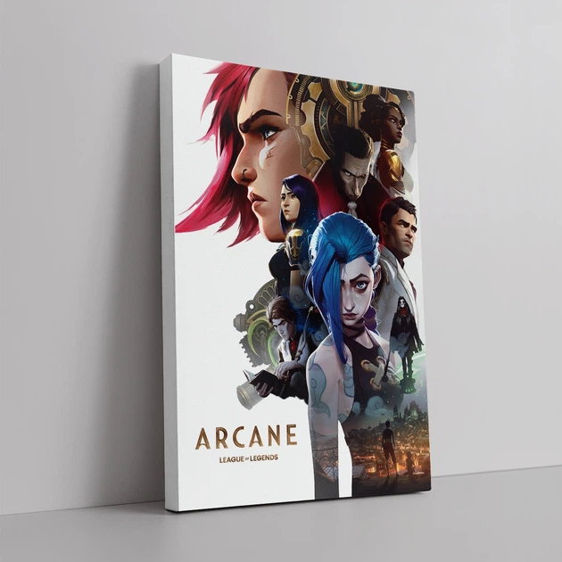 Интерьерная картина Аркейн: Лига Легенд, Arcane: League of Legends, декор комнаты геймера, 60×40 см (id4799) - изображение 2