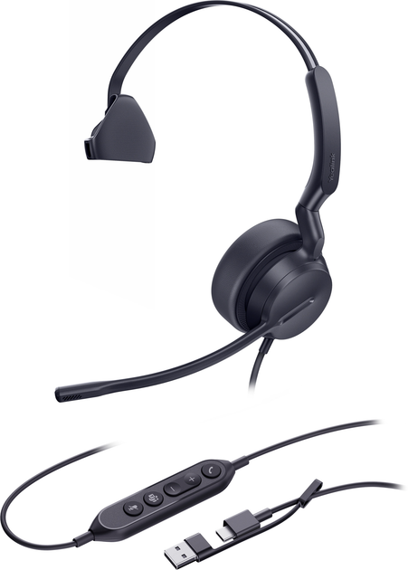 Гарнітура Yealink UH42 Mono UC USB-C/A (6938818323094) - Фото 1 Гарнітура Yealink UH42 Mono UC USB-C/A (6938818323094) - зображення 1