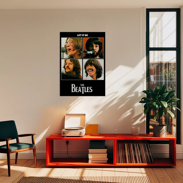 Постер Бітлз, Let It Be, Beatles, A3 42×30 см (id0838) - зображення 2