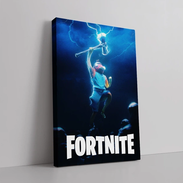 Интерьерная картина Фортнайт, Карась, Fortnite, Fishstick, декор в комнату геймера, 42×28 см (id5511) - изображение 2