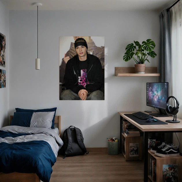 Інтер'єрна картина Том Кауліц, Tokio Hotel, Tom Kaulitz, 60×85 см (id6813) - зображення 3
