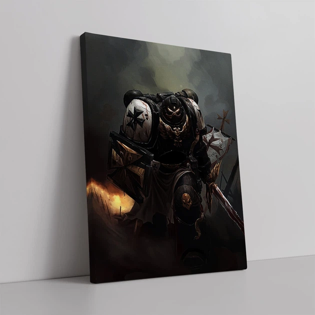 Интерьерная картина Вархаммер 40000, Чёрный Храмовник, Black Templar, Warhammer 40000, 42×30 см (id3761) - изображение 2