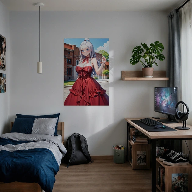 Постер Хвіст Феї, Міраджейн Штраус, Fairy Tail, аніме, A2 60×40 см (id7013) - зображення 2