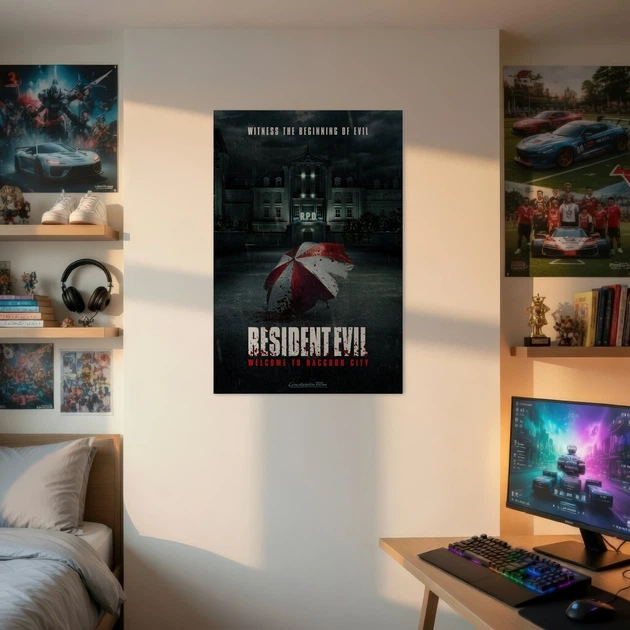 Постер Оселя Зла, Resident Evil (2021), Raccoon City, жахи, зомбі, A3 42×28 см (id7012) - зображення 2