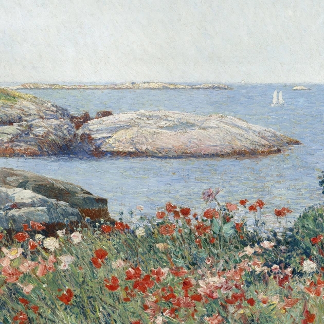 Інтер'єрна картина Чайлд Хассам, Маки на острові Шолз, Childe Hassam, Poppies, 60×75 см (id7018) - зображення 6