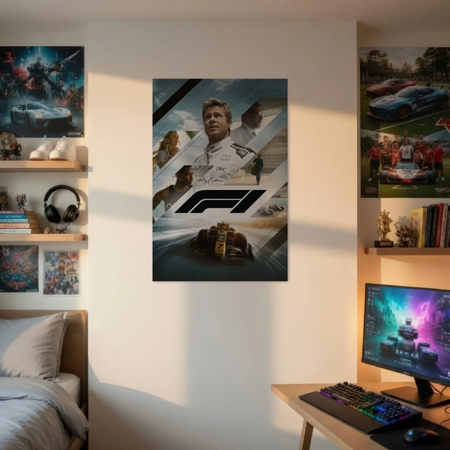 Постер "F1 Фильм", F1 the Movie (2025), Формула Один, гонки, болид, A3 42×28 см (id7028) - изображение 2