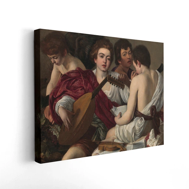Интерьерная картина Караваджо, Музыканты (Концерт), Caravaggio, репродукция картины, 30×40 см (id7010) - изображение 2