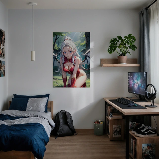 Постер Хвіст Феї, Міраджейн Штраус, Fairy Tail, аніме, A3 42×28 см (id7014) - зображення 2
