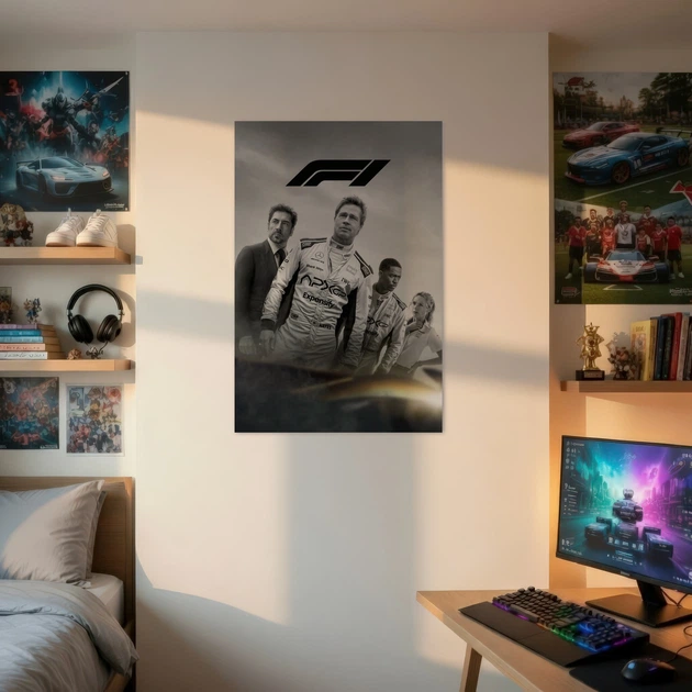 Постер "F1 Фильм", F1 the Movie (2025), Формула Один, гонки, болид, A3 42×28 см (id7034) - изображение 2
