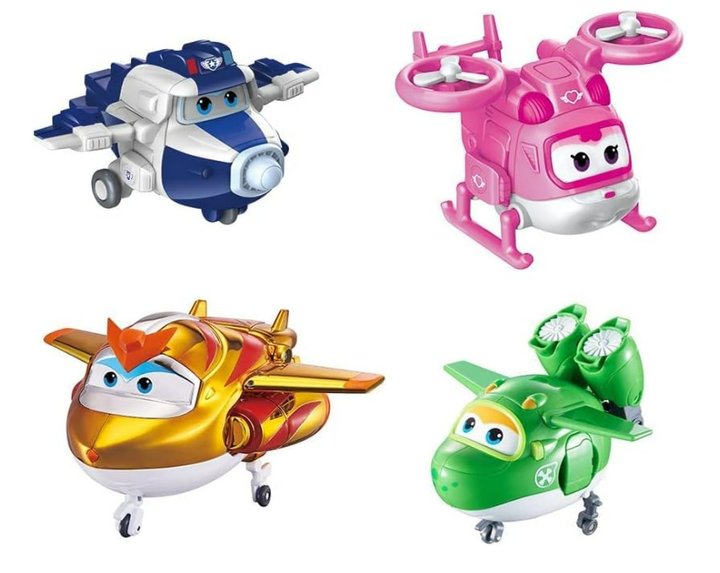 Набор игровых фигурок-трансформеров Super Wings (Супер Крылья) - 4 героя - Фото 2 Набор игровых фигурок-трансформеров Super Wings (Супер Крылья) - 4 героя - изображение 2