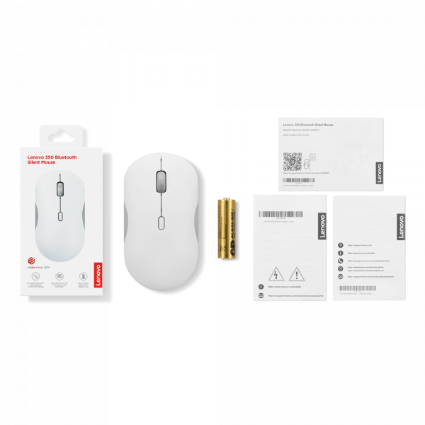 Мишка lenovo 350 bt Mouse Cloud Grey (gy51s61907) - Фото 6 Мишка lenovo 350 bt Mouse Cloud Grey (gy51s61907) - изображение 6