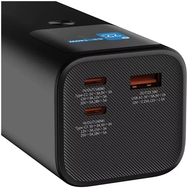 Зовнішній акумулятор (павербанк) Canyon PB-2010 27000mAh Dark Grey (CNE-CPB2010DG) - изображение 2