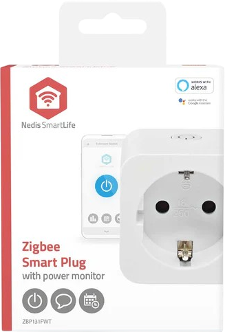 Розумна розетка Nedis Smart Life Zigbee IP21 3680 Вт (ZBP131FWT) - Фото 1 Розумна розетка Nedis Smart Life Zigbee IP21 3680 Вт (ZBP131FWT) - зображення 1