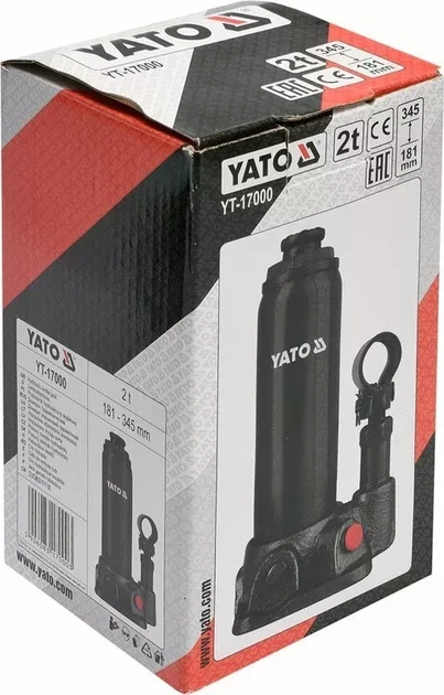 Домкрат для авто 2 т YATO YT-17000 - изображение 6