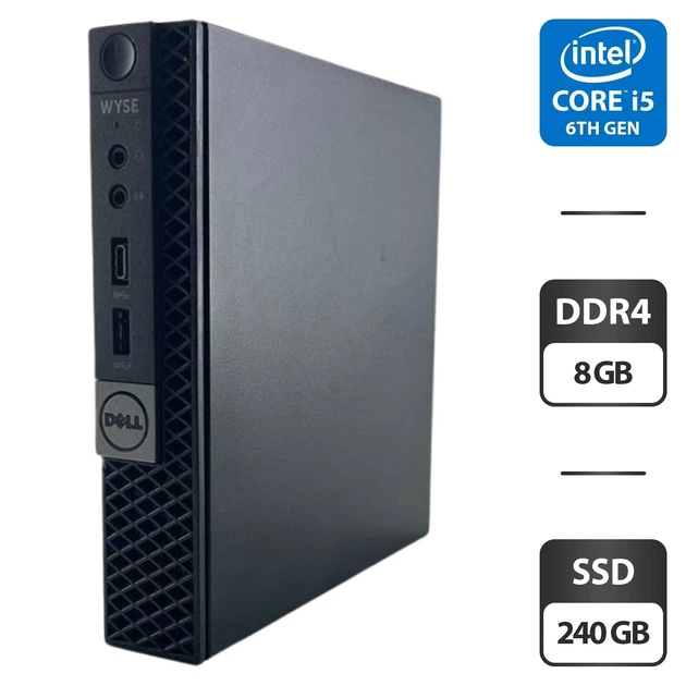 Неттоп Dell OptiPlex 7050 Micro USFF / Intel Core i5-6500T (4 ядра по 2.5 - 3.1 GHz) / 8 GB DDR4 / 240 GB SSD / Intel HD Graphics 530 б/у - Фото 1 Неттоп Dell OptiPlex 7050 Micro USFF / Intel Core i5-6500T (4 ядра по 2.5 - 3.1 GHz) / 8 GB DDR4 / 240 GB SSD / Intel HD Graphics 530 б/у - изображение 1