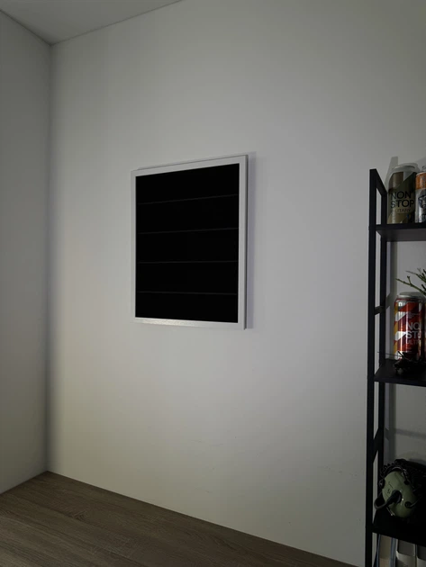 Стенд/панель/дошка для шевронів і патчів, M (40x50см), біла рамка, чорні смужки - Фото 3 Стенд/панель/дошка для шевронів і патчів, M (40x50см), біла рамка, чорні смужки - зображення 3
