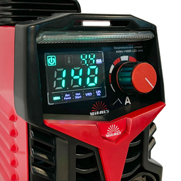 Зварювальний апарат Vitals MMA-1400h LCD mini - зображення 4
