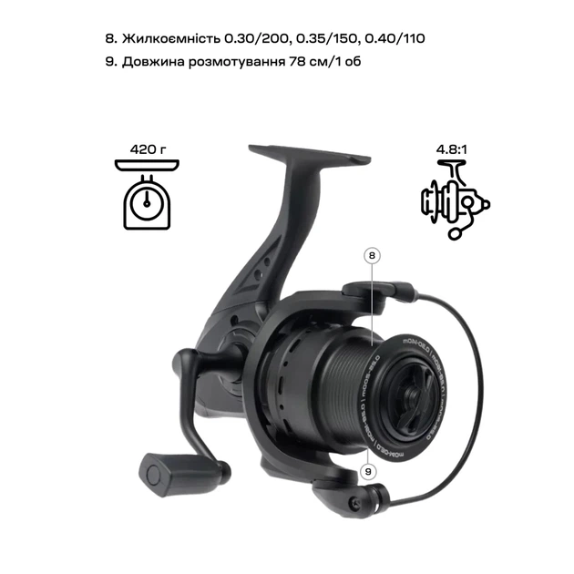 Котушка Brain Champ Feeder 6000 3+1BB 4.8:1 - зображення 7