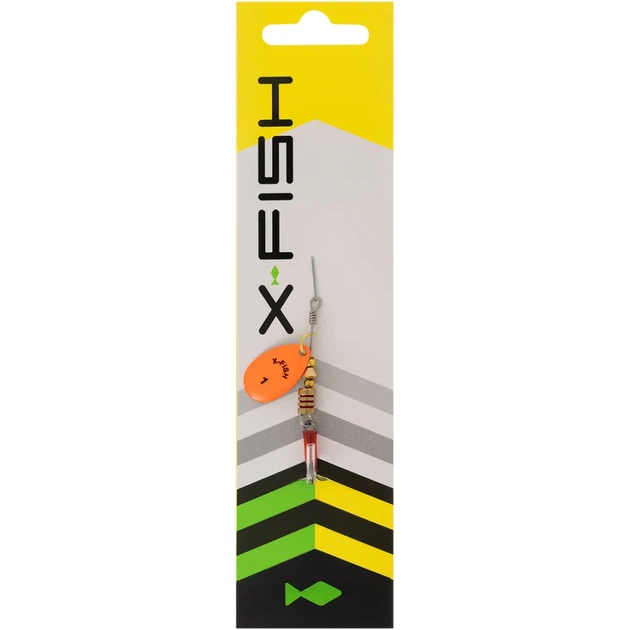 Блесна X-Fish Stark №1 2.5g Nikel UV orange - Фото 2 Блесна X-Fish Stark №1 2.5g Nikel UV orange - изображение 2