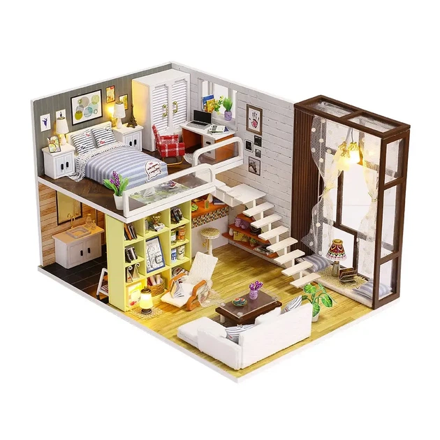 DIY House конструктор румбокс мініатюрний будинок Contracted City - Фото 2 DIY House конструктор румбокс мініатюрний будинок Contracted City - зображення 2