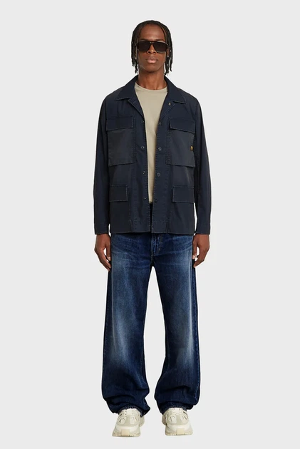 Чоловіча темно-синя джинсова сорочка overshirt G-Star M D26429,D387 - Фото 2 Чоловіча темно-синя джинсова сорочка overshirt G-Star M D26429,D387 - изображение 2