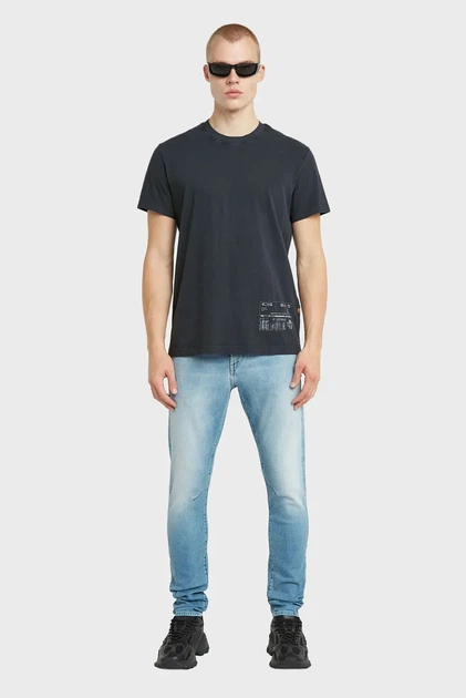 Чоловіча темно-синя футболка Shipping G-Star RAW M D26050,C756 - зображення 2