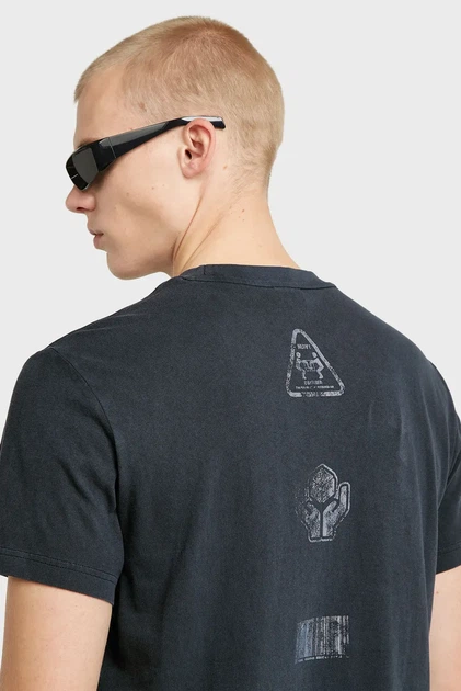 Чоловіча темно-синя футболка Shipping G-Star RAW M D26050,C756 - зображення 5