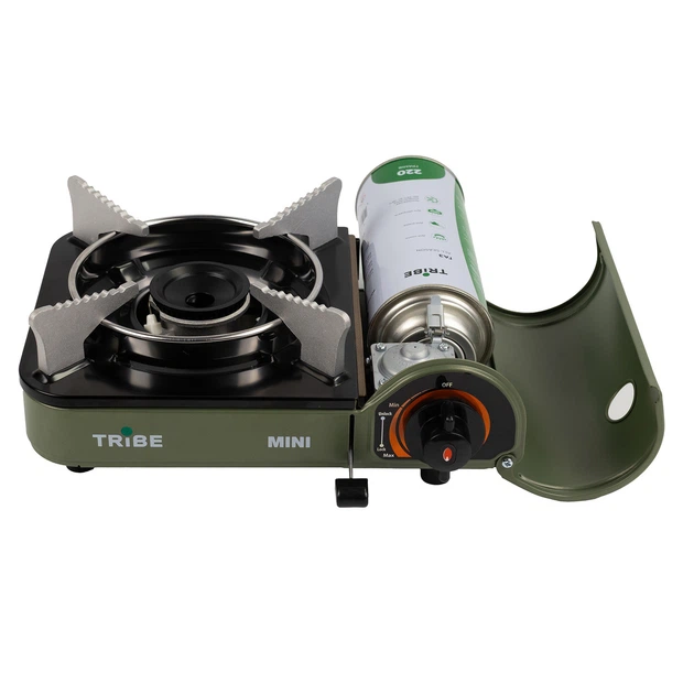 Газовая плита Tribe Mini портативная T-HD-0010 olive колр - olive легкая компактная (T-HD-0010-olive) - изображение 8