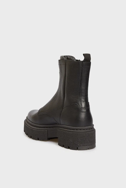 Жіночі чорні шкіряні черевики KAFEY PFM HGH ZIP G-Star RAW 40 2241 021823 - зображення 3