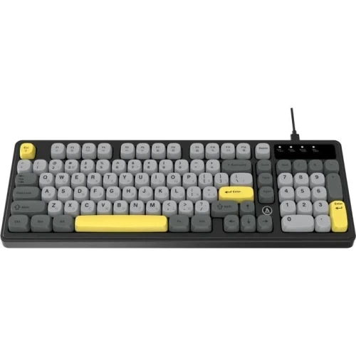 Клавіатура Ajazz AF98, Black/Gray/Yellow (AF98-BGY) - зображення 4