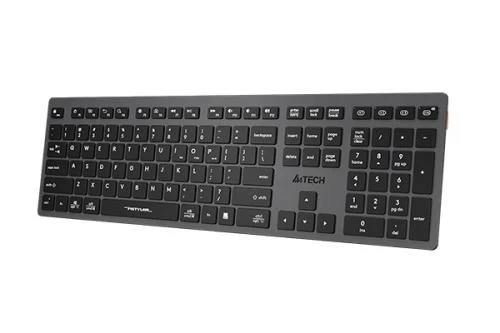 Клавиатура беспроводная A4tech FBX50C Grey, Bluetooth/2.4 ГГц, Fstyler Compact Size keyboard, USB - Фото 3 Клавиатура беспроводная A4tech FBX50C Grey, Bluetooth/2.4 ГГц, Fstyler Compact Size keyboard, USB - изображение 3