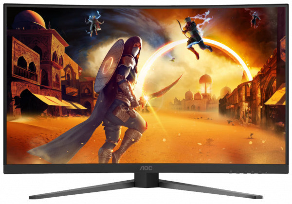 Монитор 31.5" aoc c32g4z Black/Red - изображение 2
