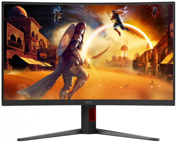 Монитор 31.5" aoc c32g4z Black/Red - изображение 9