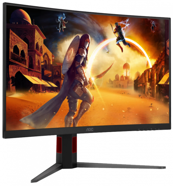 Монитор 31.5" aoc c32g4z Black/Red - изображение 10