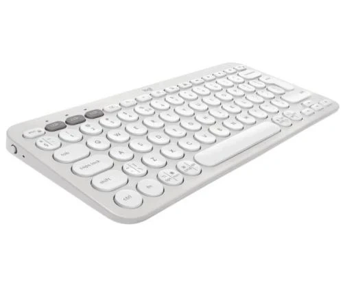 Клавіатура бездротова Logitech Pebble Keys 2 K380s, Tonal White (920-011852) - зображення 2