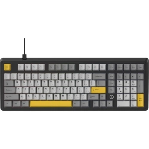 Клавіатура Ajazz AK870 MAX, Black/Gray/Yellow (AK980-MAX-M-BGY) - Фото 1 Клавіатура Ajazz AK870 MAX, Black/Gray/Yellow (AK980-MAX-M-BGY) - зображення 1