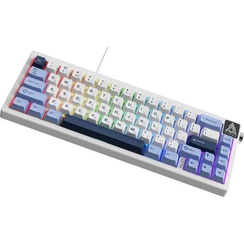 Клавіатура Ajazz AK650, White/Blue (AK650-SS-BWB) - зображення 3