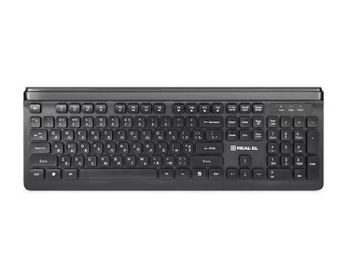 Клавиатура REAL-EL Comfort 7085, Black - Фото 1 Клавиатура REAL-EL Comfort 7085, Black - изображение 1