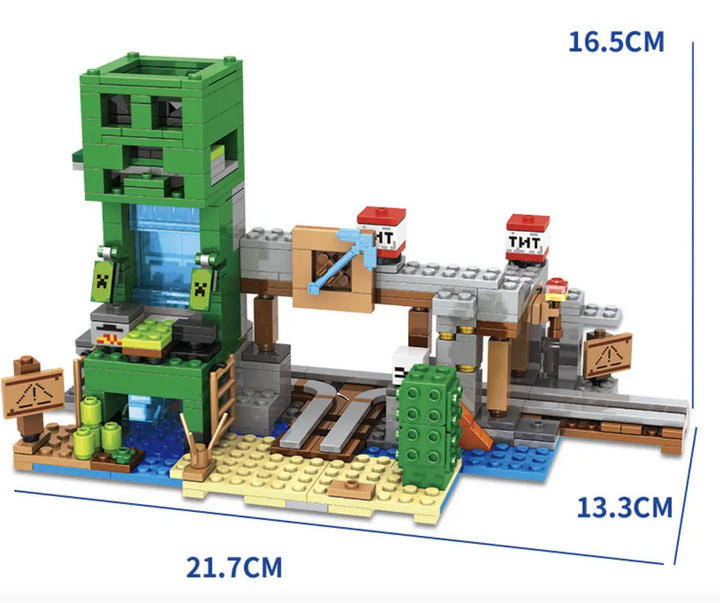 Конструктор Minecraft АА8010 Шахта Крипера 634 детали Майнкрафт MineWorld My World - изображение 3