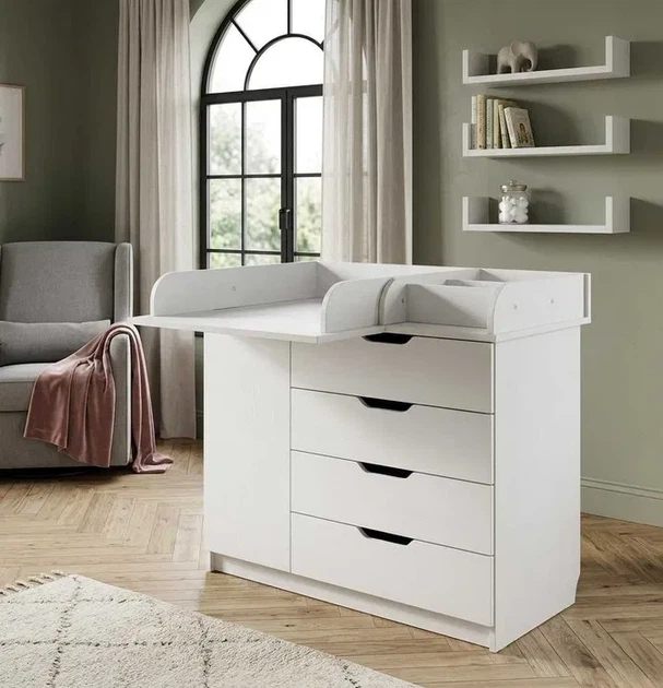Комплект мебели Babymax Кровать Престиж New і Комод-90 Бело-серый - изображение 3