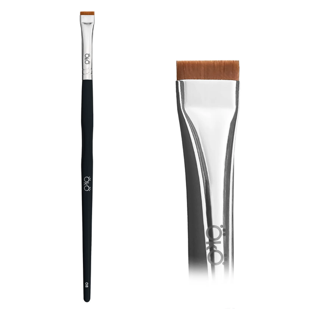 OkO LASH&BROW Пензлик прямий 8 BLACK EDITION - Фото 1 OkO LASH&BROW Пензлик прямий 8 BLACK EDITION - изображение 1