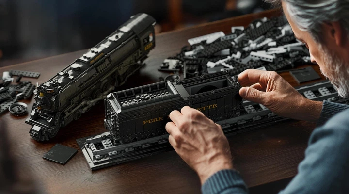 Конструктор Nifeliz Локомотив Pere Marquette 1225 (NF10323) - изображение 12