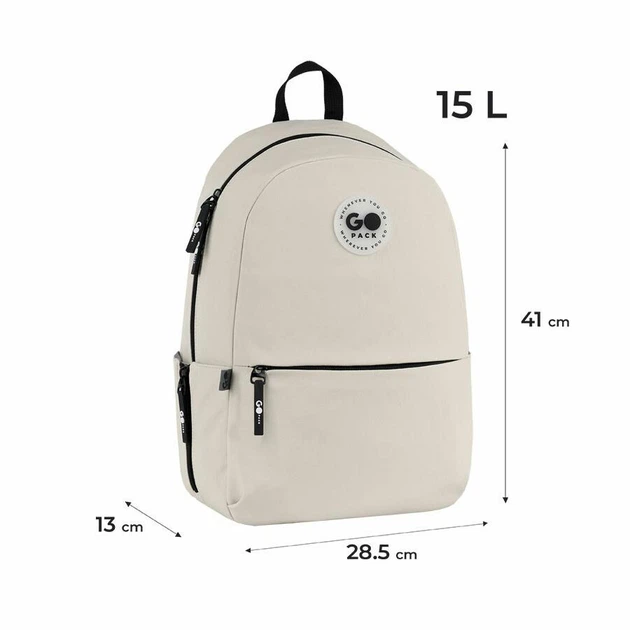Рюкзак GoPack Education Teens 41х28.5х13 см бежевий (GO26-188M-1) - зображення 3