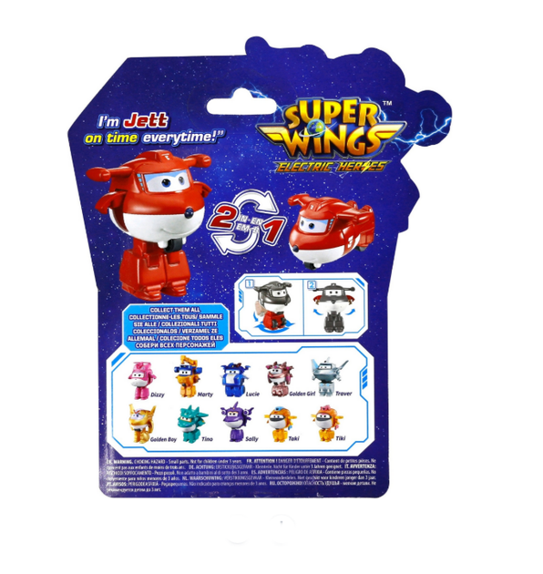 Самолет-трансформер Супер Крылья Super Wings мини-Джетт (Jett) - Фото 3 Самолет-трансформер Супер Крылья Super Wings мини-Джетт (Jett) - изображение 3