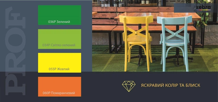 Эмаль-грунт Zebra PROF 1190 090P 2.5 кг Черный (4823048031661) - изображение 8