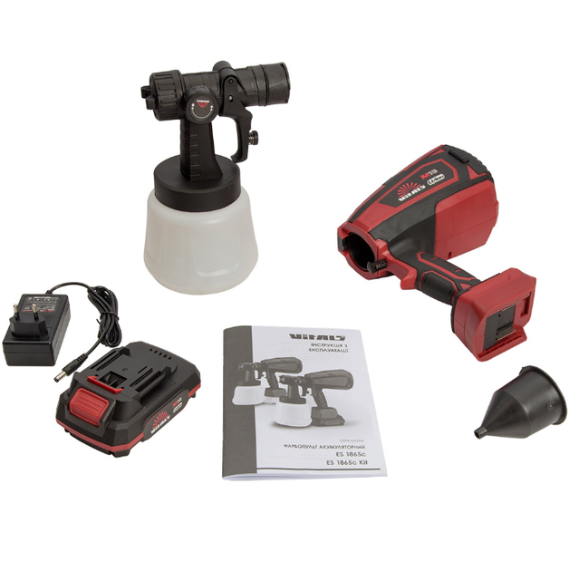 Краскопульт аккумуляторный Vitals Master ES 1865с kit - изображение 9