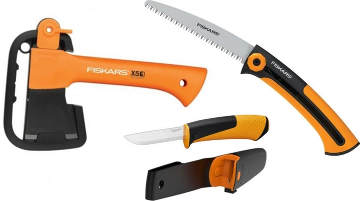 Подарунковий набір Fiskars (Сокира XXS X5 1015617 + ніж + пила) 1057912 - изображение 3