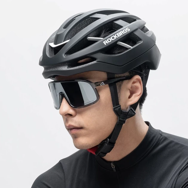 Велошолом Rockbros HC-58BK-M 55-58 см чорно-сірий (5907769386718) - зображення 2