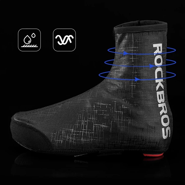 Бахилы Rockbros LF1081 ветрозащитные водонепроницаемые 42-46 см черные (5907769386664) - Фото 6 Бахилы Rockbros LF1081 ветрозащитные водонепроницаемые 42-46 см черные (5907769386664) - изображение 6