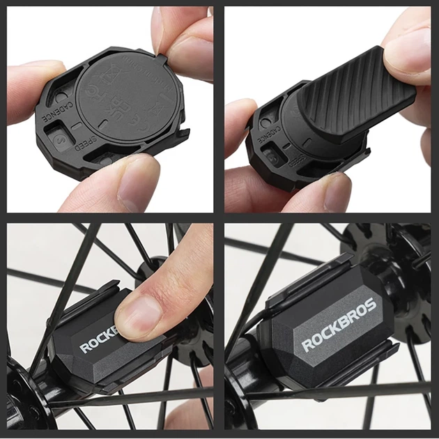 Датчик скорости и каденса 2в1 Rockbros C3 ANT+ / Bluetooth черный (5907769386534) - изображение 8